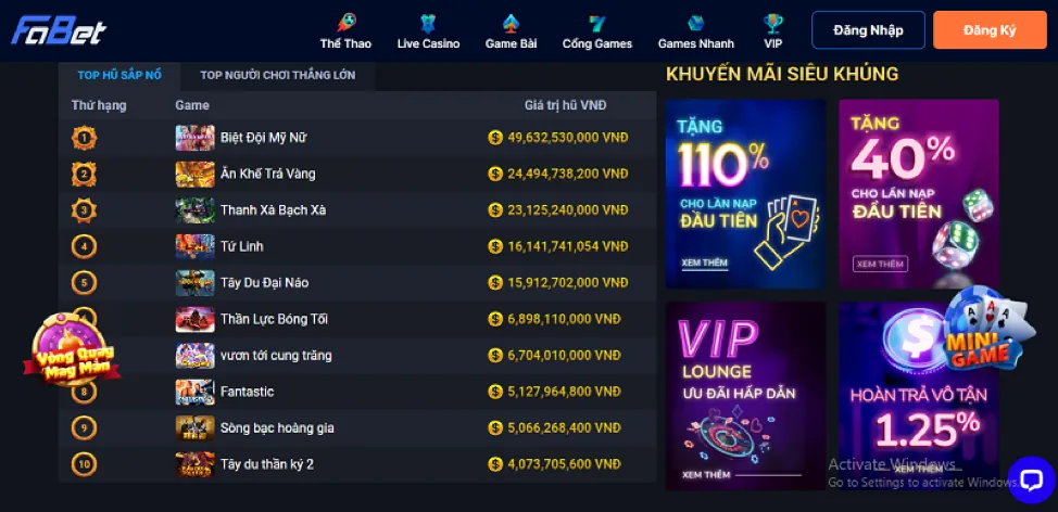 Các trò chơi phổ biến 68gamebai